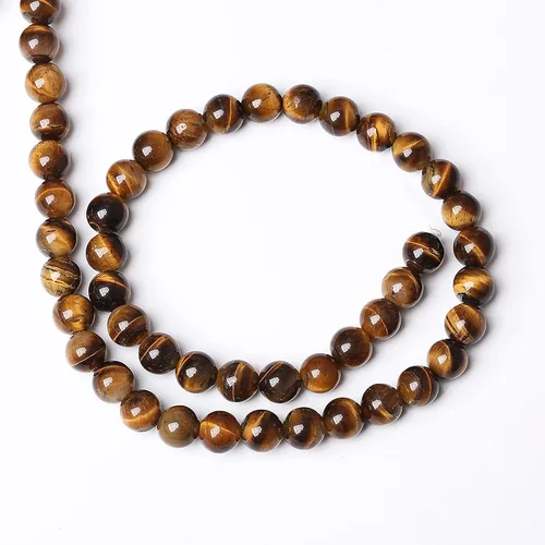 Vista 31 de 100 cuentas de piedra multicolor natural de 0.236 pulgadas (0.236 in), cuentas espaciadoras sueltas redondas para hacer pulseras, collares, aretes