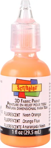 Vista 9 de Scribbles Pintura de tela 3D de 1 oz, color negro brillante