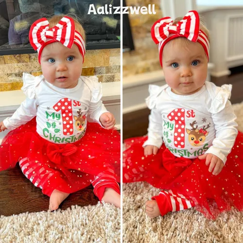 Vista 2 de Aalizzwell Falda para bebé recién nacida, traje de Halloween