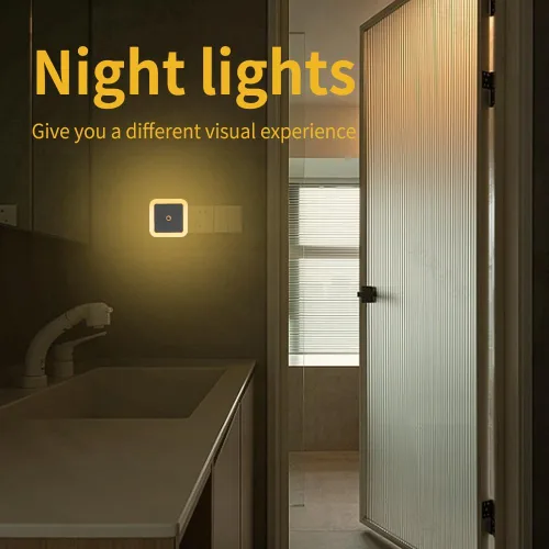 Vista 4 de Las luces nocturnas se enchufan a la pared, sensor de atardecer a amanecer con encendido y apagado automático luz nocturna para dormitorio, baño