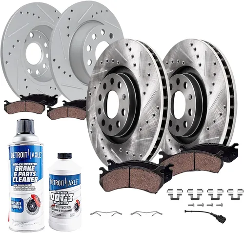 Vista 21 de Detroit Axle - Kit de freno delantero para Ford F-150 2010-2011, Ford Expedition Lincoln Navigator 2010-2021, repuesto de pastillas de freno