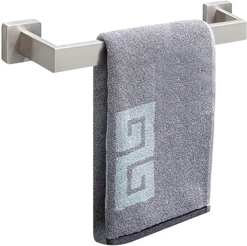 Vista 11 de NearMoon Barra para Toallas, Accesorios de Baño de Acero Inoxidable Cuadrado Engrosado Premium, Estante para Toallas de Ducha para Baño, Soporte
