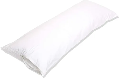 Vista 11 de Amazon Basics Protector de almohada hipoalergénico 100% algodón estándar transpirable con cremallera, lavable a máquina, blanco, 27 x 21 pulgadas