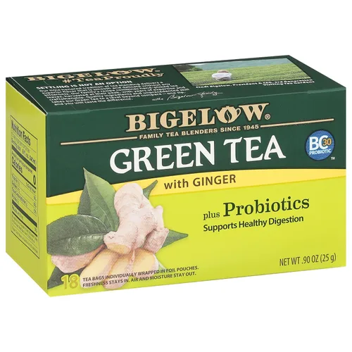 Vista 11 de Bigelow Té verde con melocotón, cajas de 20 unidades (paquete de 6) Té con cafeína con té verde y menta, 120 bolsas de té en total