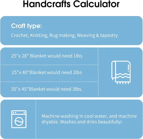 Vista 7 de MABOZOO Hilo grueso y grueso para tejer a mano y brazos, súper voluminoso, grande, suave, mullido, grueso, para ganchillo, paquete de 8, azul