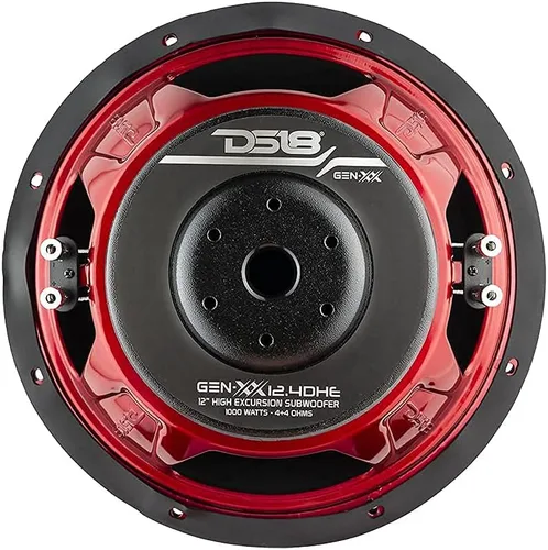 Vista 9 de DS18 GEN-XX12.4DHE - Subwoofer para automóvil de alta excursión de 12 pulgadas, 1000 vatios, bobina de voz dual máxima, 4+4 ohmios (1 altavoz)