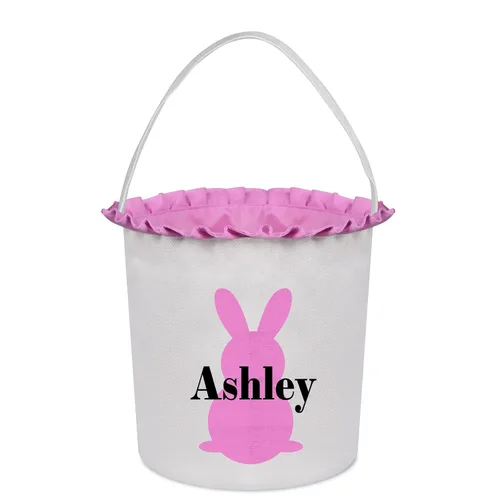 Vista 32 de Cestas de Pascua personalizadas para niños, cesta de caza de huevos de Pascua, bolsas de cesta de Pascua personalizadas, regalos de Pascua para verde
