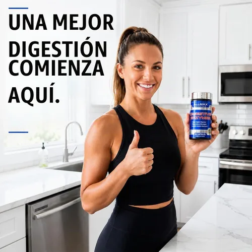 Vista 7 de ALLMAX Cápsulas de enzimas digestivas, 11 enzimas, 90 unidades, veganas