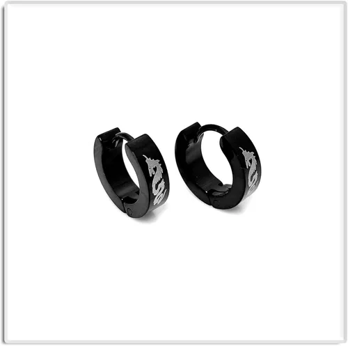 Vista 4 de Xusamss Punk - Pendientes de aro de acero inoxidable