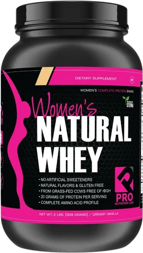 Vista 8 de PRO NUTRITION LABS Proteína de suero de leche en polvo para mujeres, apoya la masa muscular magra, baja en carbohidratos, sin gluten, alimentado
