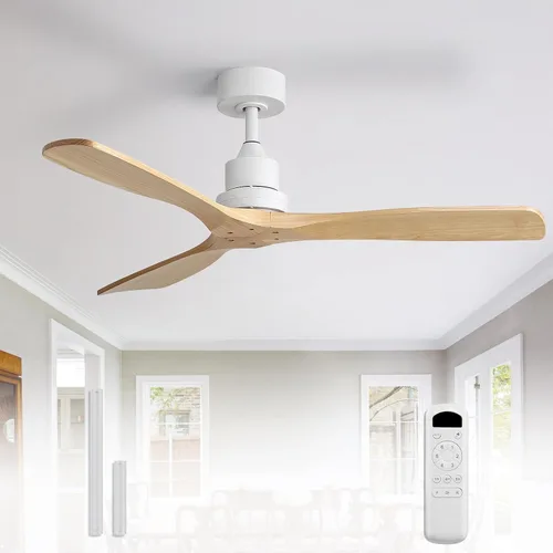 Vista 19 de Sofucor Ventiladores de techo inteligentes de 60 pulgadas con luces, ventilador de techo inteligente moderno para exteriores
