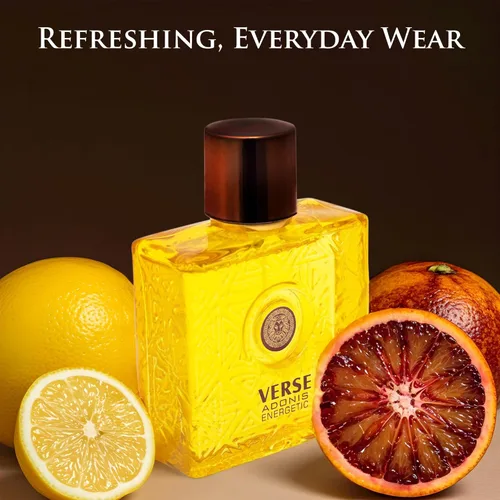 Vista 4 de Verse Adonis Energetic for Men - Fragancia fresca de larga duración, aroma audaz y vigorizante, perfecto para uso de día y noche, aroma energizante