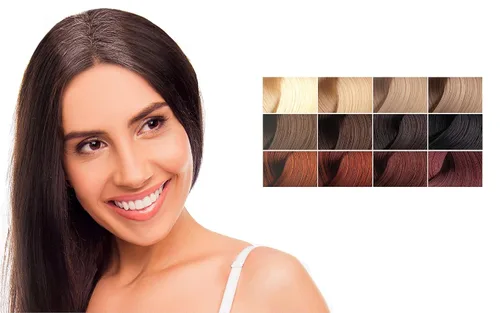 Vista 4 de Máscara de cabello para retoque de raíces para cabello gris, corrector de línea capilar de precisión para cejas y barba, paquete de 2 (marrón ceniza)