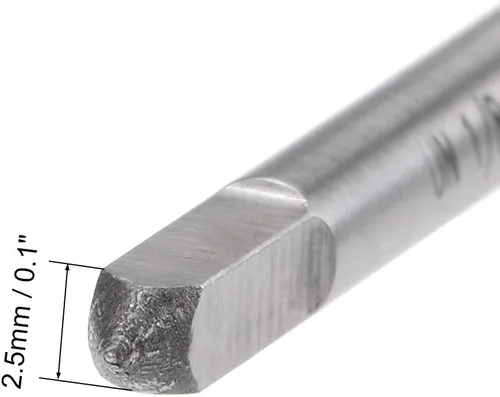 Vista 4 de uxcell Macho de la máquina 1/8-40 UN Rosca 2B Tornillo de acero de alta velocidad roscado herramienta de roscado