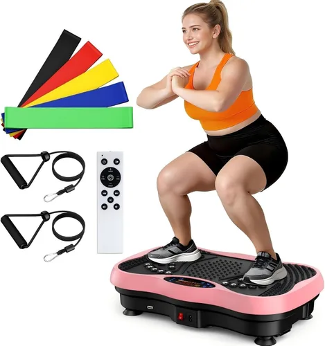 Vista 14 de Vibration Plate Exercise Machine, 130 Levels Full Body Workout Vibrating Plate for Lymphatic Drainage Weight Loss, 450 Lbs Capacity Shake Platform