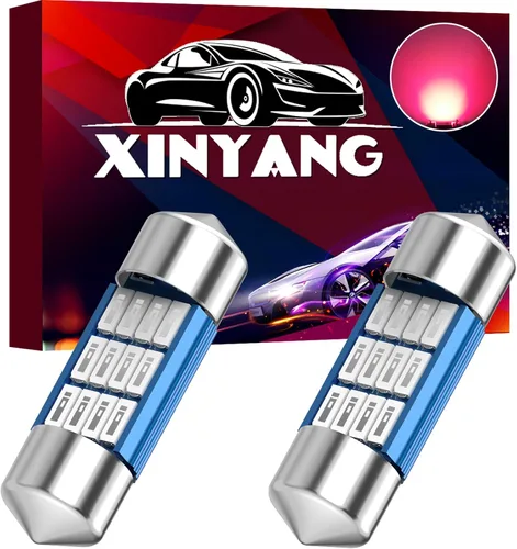 Vista 15 de XINYANG 2 piezas Bombilla LED festoon 578 para auto de 41mm 42mm 1.65 pulgadas, bombilla 211-2 extremadamente brillante, 20 chipsets SMD 4014, libre