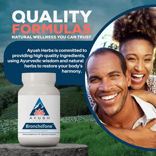 Vista 7 de Ayush Herbs Bronchotone - Suplemento de apoyo bronquial, respiratorio y de apoyo inmunológico para mujeres y hombres, adultos, suplemento de cuidado