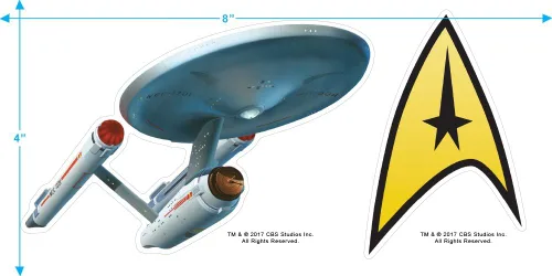 Vista 3 de Star Trek I Just Boldly Went - Enterizo y calcomanías para bebés y niñas