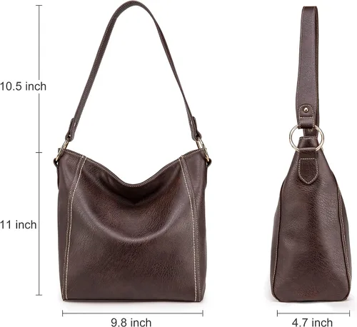 Vista 5 de Montana West Monederos de cuero vegano para mujer, bolsos de hombro y bolsos de mano para mujer