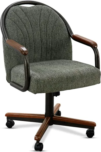 Vista 18 de Chromcraft Juego de 1 silla, silla con ruedas dobles suaves para cocina