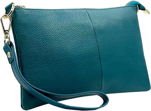 Vista 2 de Beurlike Cartera de cuero para mujer, bolso cruzado pequeño para teléfono