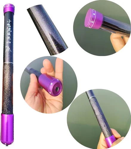 Vista 3 de Tenkara Rod de fibra de carbono telescópica caña de pescar portátil ultraligera caña de pescar Tenkara plegable Bass Crappie Kit completo caña