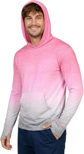 Vista 16 de INGEAR Sudadera con capucha UPF 50+ para hombre, ligera, con protección UV, de secado rápido, absorbe la humedad, con bolsillo Negro