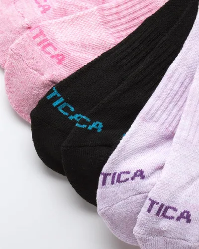 Vista 5 de Nautica Calcetines deportivos de corte bajo para mujer (paquete de 6)