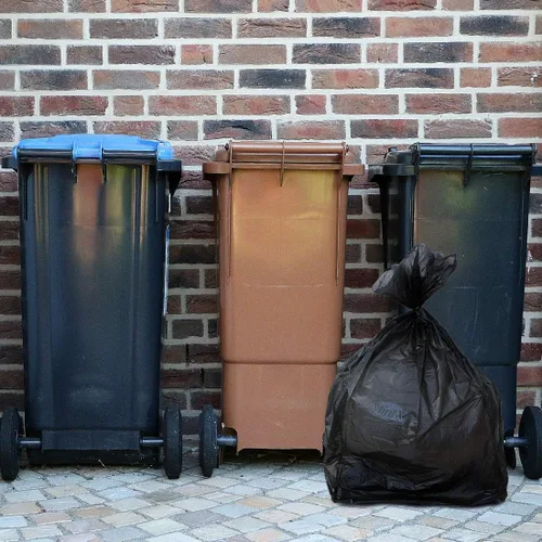 Vista 7 de Mint-X Bolsa de basura repelente de roedores, 0.866 mil, alta densidad, sello estrella, 60 pulgadas de alto x 38 pulgadas de largo, 60 galones