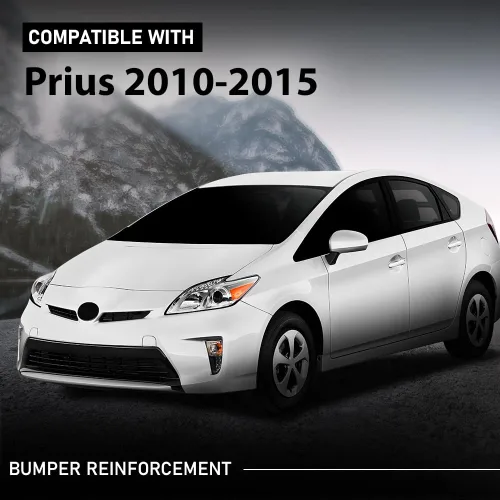 Vista 2 de G-PLUS Refuerzo de parachoques delantero con barra frontal compatible con Toyota Prius 2010-2015 5202147032 de aluminio 5202147032 Aluminio