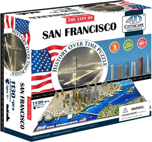 Vista 10 de 4D Cityscape Seattle Time Puzzle (800 piezas)