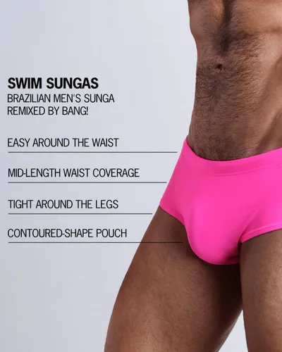 Vista 5 de Bang Bañadores para hombre - Swim Sunga - Sexy Fit Brazilian Men's Sunga Traje de baño