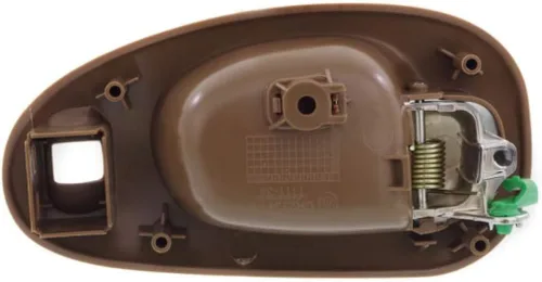Vista 5 de Manija de puerta interior para Chrysler LHS 1999-2001 con bisel beige delantero del lado del conductor con palanca cromada Con orificio de bloqueo