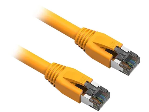 Vista 13 de Cable de red LAN de Internet RJ45 Cat8 RJ45 de 0.5 pies, interior/exterior, 24 AWG – Último 40Gbps 2000Mhz, resistente a la intemperie S/FTP