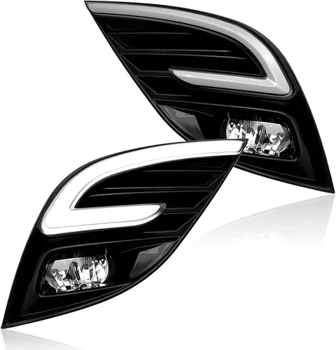 Vista 44 de Luces antiniebla de conducción compatibles con lámparas de parachoques delantero Honda CRV 2007 2008 2009 con bombillas halógenas H11 de 12 V 55 W