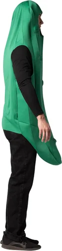 Vista 3 de Rasta Imposta - Disfraz de pepinillo, verde, talla única para la mayoría de los adultos