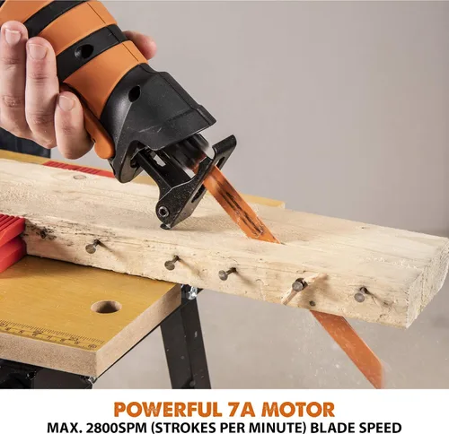 Vista 6 de Evolution Power Tools R230RCP - Sierra de vaivén con 4 cuchillas