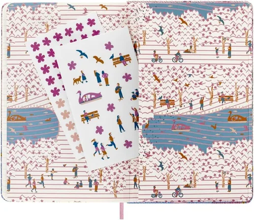 Vista 25 de Moleskine Edición Limitada Sakura - Cuaderno, tapa dura, grande (5 x 8.25 pulgadas), a rayas/con líneas, Caja de Coleccionista Premium Swan