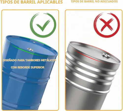 Vista 7 de Deheader de tambor de acero con agarre de plástico y hoja de aleación de cobre sin chispas