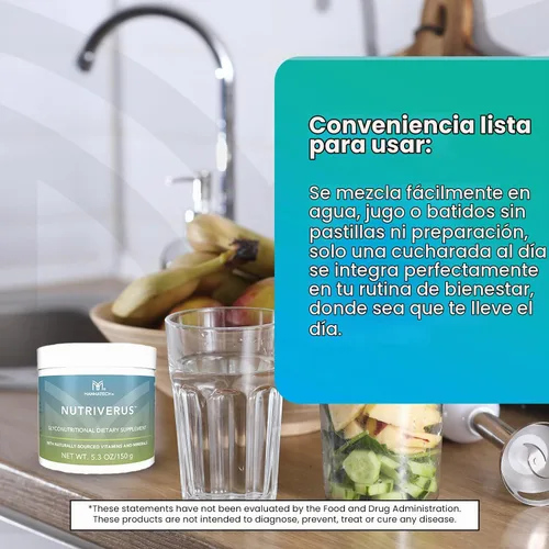 Vista 6 de Mannatech - Suplemento gliconutricional NutriVerus™ - 5.3 oz Contiene vitaminas A, C, complejo B y D, gliconutrientes, ingredientes a base