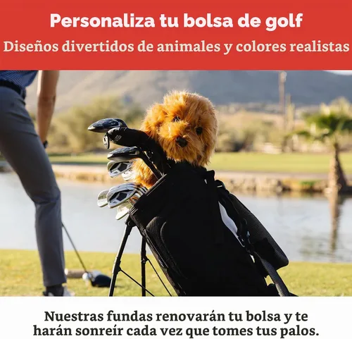 Vista 4 de Daphne's Headcovers Doodle Driver Headcover Fundas de cabeza premium Divertidas fundas para palos de golf Protección elegante para tus palos