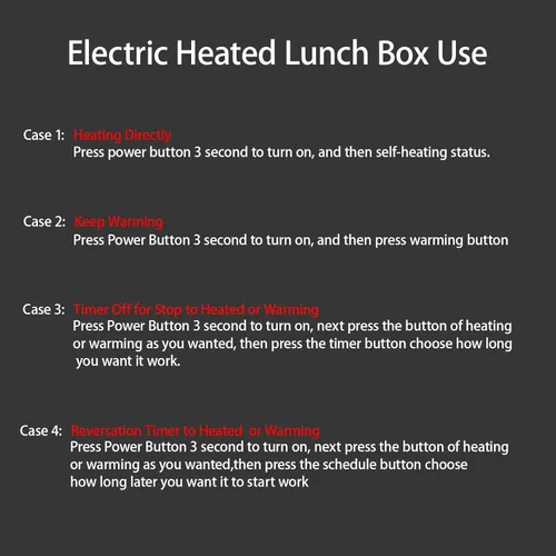 Vista 9 de Lonchera térmica con batería eléctrica inalámbrica para hombres, adultos, lonchera inalámbrica portátil, contenedor de alimentos, batería recargable