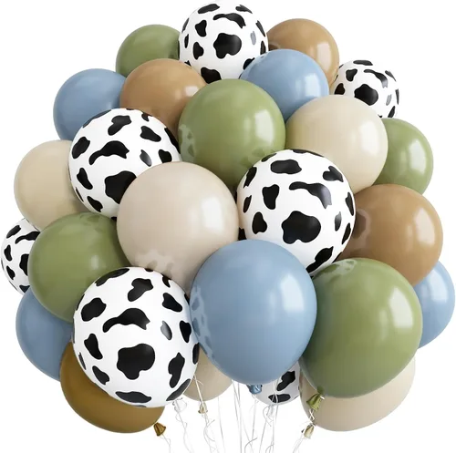 Vista 23 de Globos negros, blancos y dorados, 50 globos de látex de helio de 12 pulgadas, color negro, blanco, crema, beige, dorado metálico, para mujeres