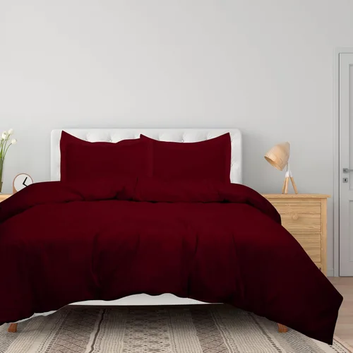 Vista 15 de ROYALE LINENS Funda de edredón negra tamaño individual – Fundas de edredón de 2 piezas – Cierre de cremallera – 1 funda de edredón individual de 68