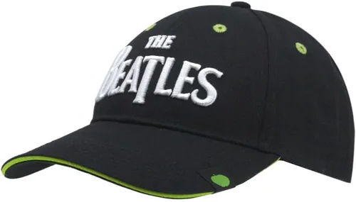 Vista 11 de The Beatles Gorra de béisbol ajustable clásica Drop T Logo Sgt Pepper Drum Abbey Road Negro