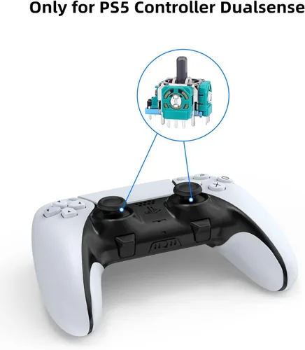 Vista 2 de DUXICEPIN Analog 3D Joysticks Kit for PS5 Controller, Joysticks Part Replacement Thumbsticks with Repair Screwdriver Kit for Playstation 5 DualSense