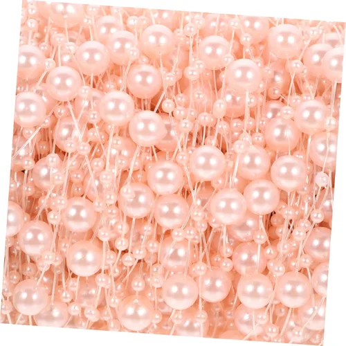Vista 4 de IMIKEYA Cuerdas de perlas artificiales para decoración de jarrón, cuentas de perlas flotantes para manualidades, boda, Navidad, decoración
