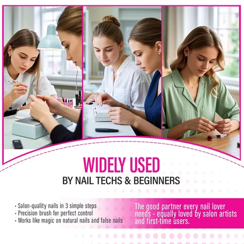 Vista 5 de CHUCHU Fortalecedor de uñas y reparación para mujeres: endurecedor extra fuerte blanco lechoso y tratamiento de crecimiento para pelar uñas finas