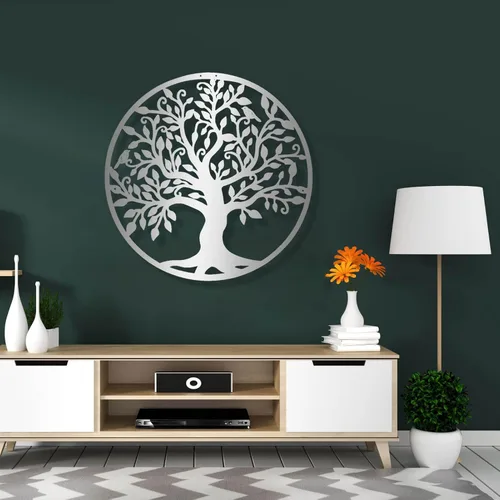 Vista 6 de Arte de pared de metal árbol de la vida, decoración de pared de metal, árbol de la vida, decoración de pared de árbol de la vida, arte de pared