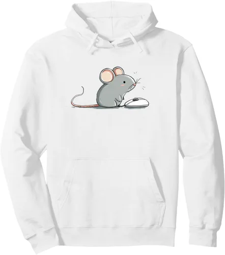 Vista 6 de Funny Pet Mouse with Gaming Mouse for PC Lovers Pullover Hoodie